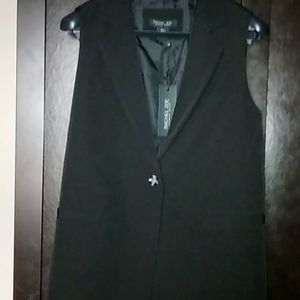 Rachel Zoe sleeveless tuxedo jacket